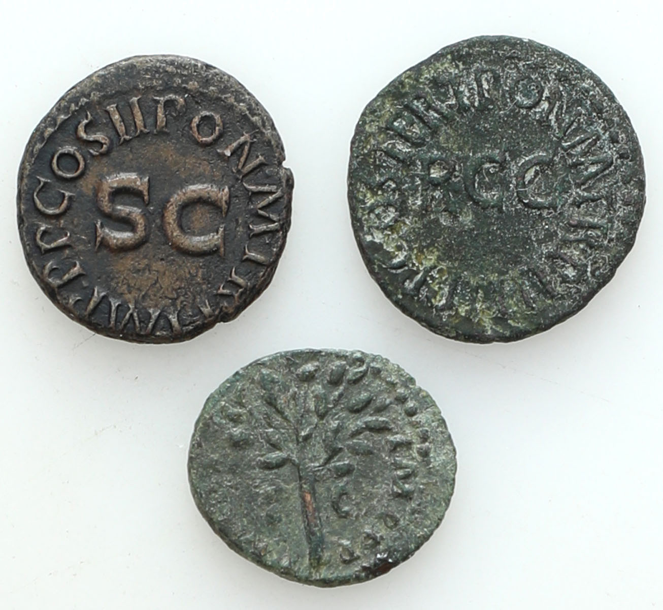 Cesarstwo Rzymskie, Kwadrans, Kaligula, Klaudiusz, Neron 37 – 68 n. e. – zestaw 3 sztuk